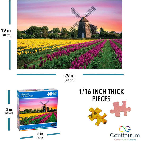 Windmill 1000 Piece Jigsaw Puzzle Continuum