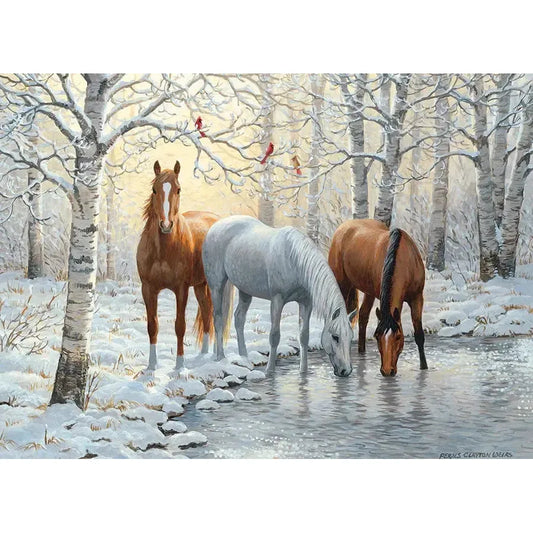 Winter Trio 1000 Piece Jigsaw Puzzle Cobble Hill