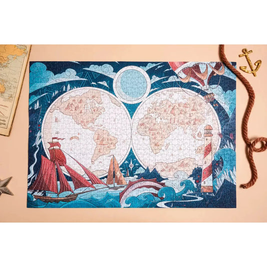 World Map 1000 Piece Premium Jigsaw Puzzle Heol