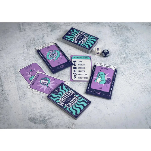 Written in the Cards - Dice & Cards Funny Fortune Game - Professor Puzzle