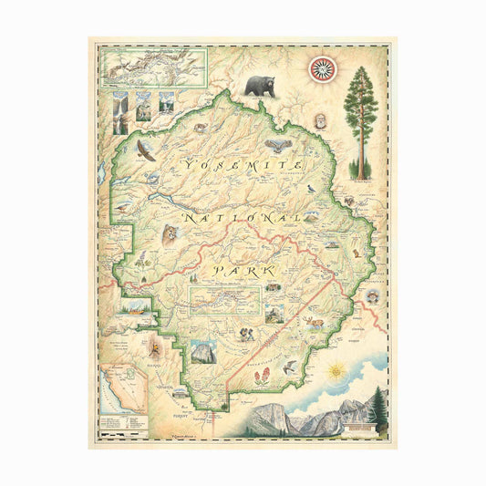 Yosemite National Park 1000 Piece Jigsaw Puzzle Xplorer Maps