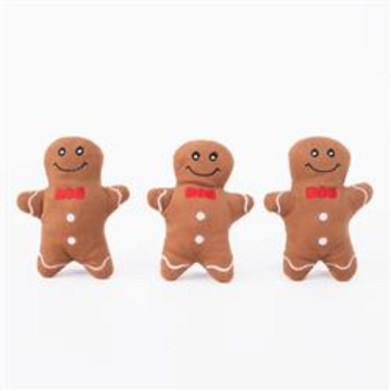 Holiday Burrow Gingerbread House Interactive Dog Toy