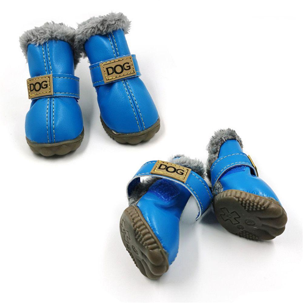 Dog Snow Boots Waterproof Fleece Lined Warm Winter 🥾