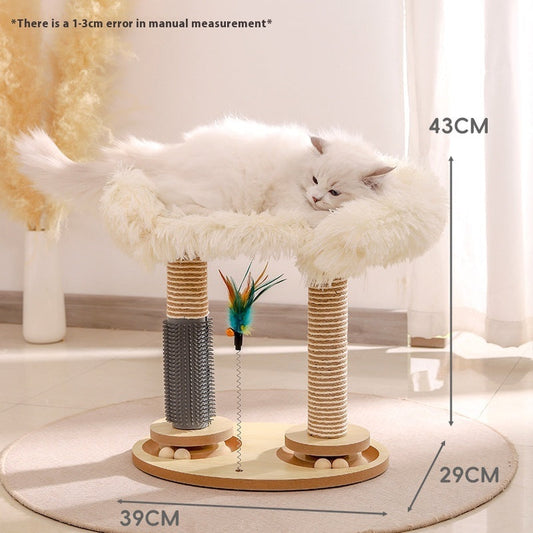 Purrfect Pet Kingdom Cat Scratch Board Toy Turntable Cat Teasing Ball Self-Hi Rel (Panda Pillar Turntable, Independent Carton Packaging) - Premium Cat Scratching