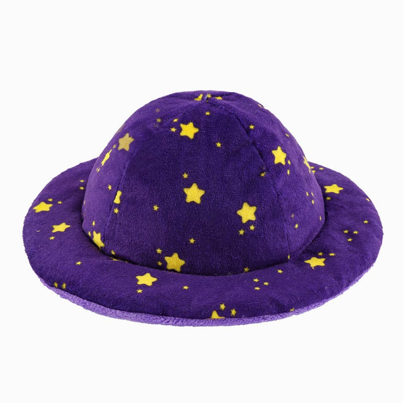 Space Paws Purple Orange Flip the UFO Plush Dog Toy