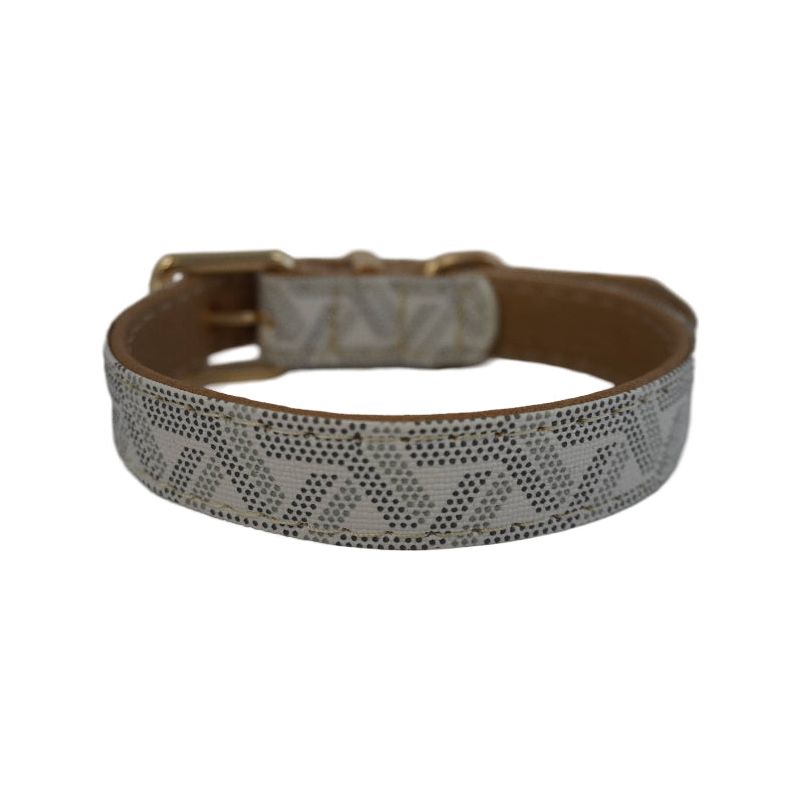 Morel White Luxury Pet Collar