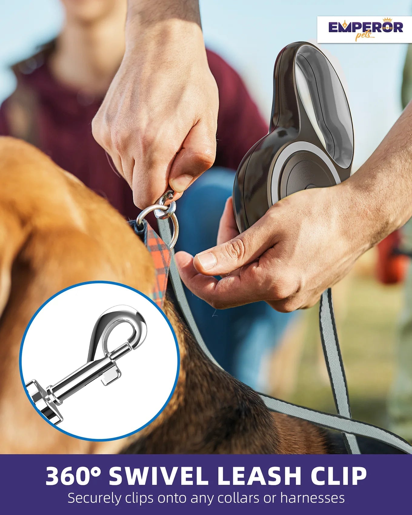 Retractable Dog Leash 16ft Heavy Duty Large Dogs ๐
