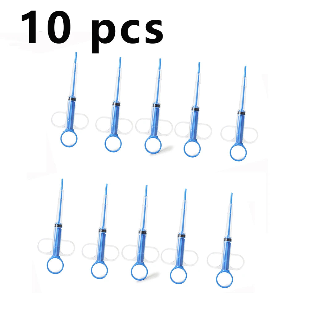 1/3/10Pcs Pet Propulsive Silicone Drug Feeder Tablet Liquid Comfortable Dog Cat Universal Safe Easy To Clean And Use Repeatedly