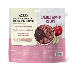 Acana Freeze-Dried Lamb and Apple Dog Treats by The Family Pet, 15.99 oz, premium protein, budget-friendly dog treats, new...