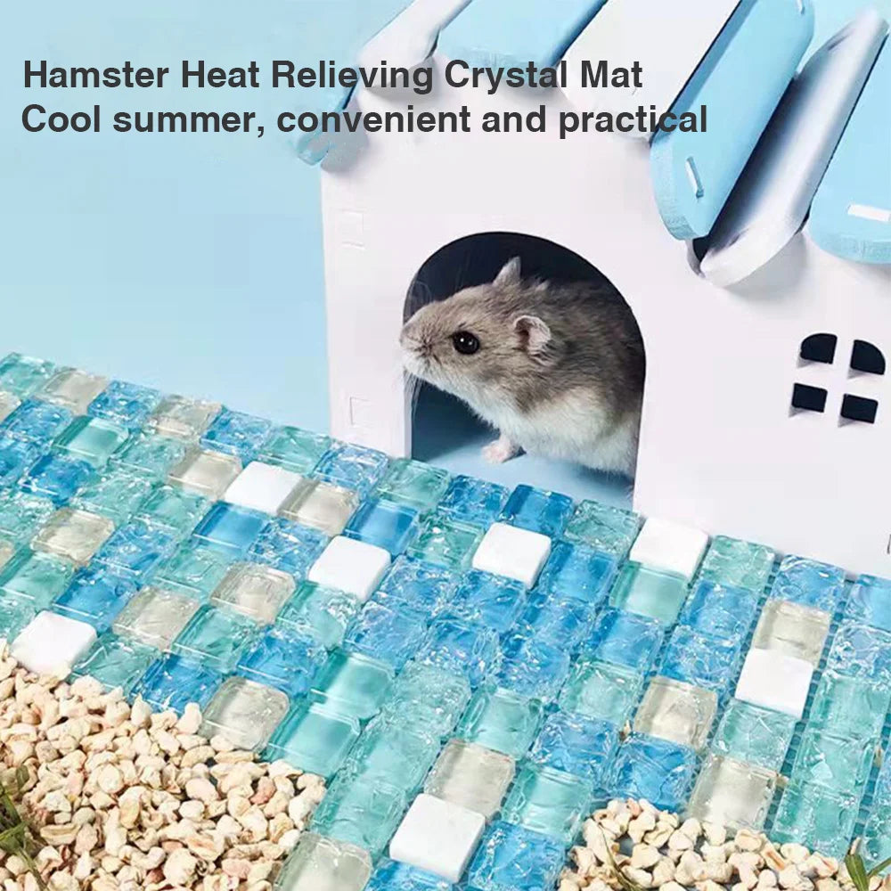 1PCS Hamster Cooling Board Summer Heat Cooling Blanket Guinea Pig Rabbit Dutch Pig Mat Pet Furniture Small Pet Accessories