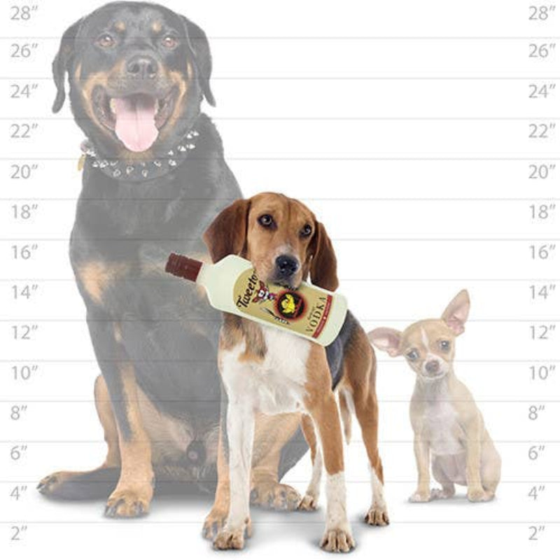 Tweetos Silly Squeakers Vinyl Bottle Tuffy Durable Dog Toy