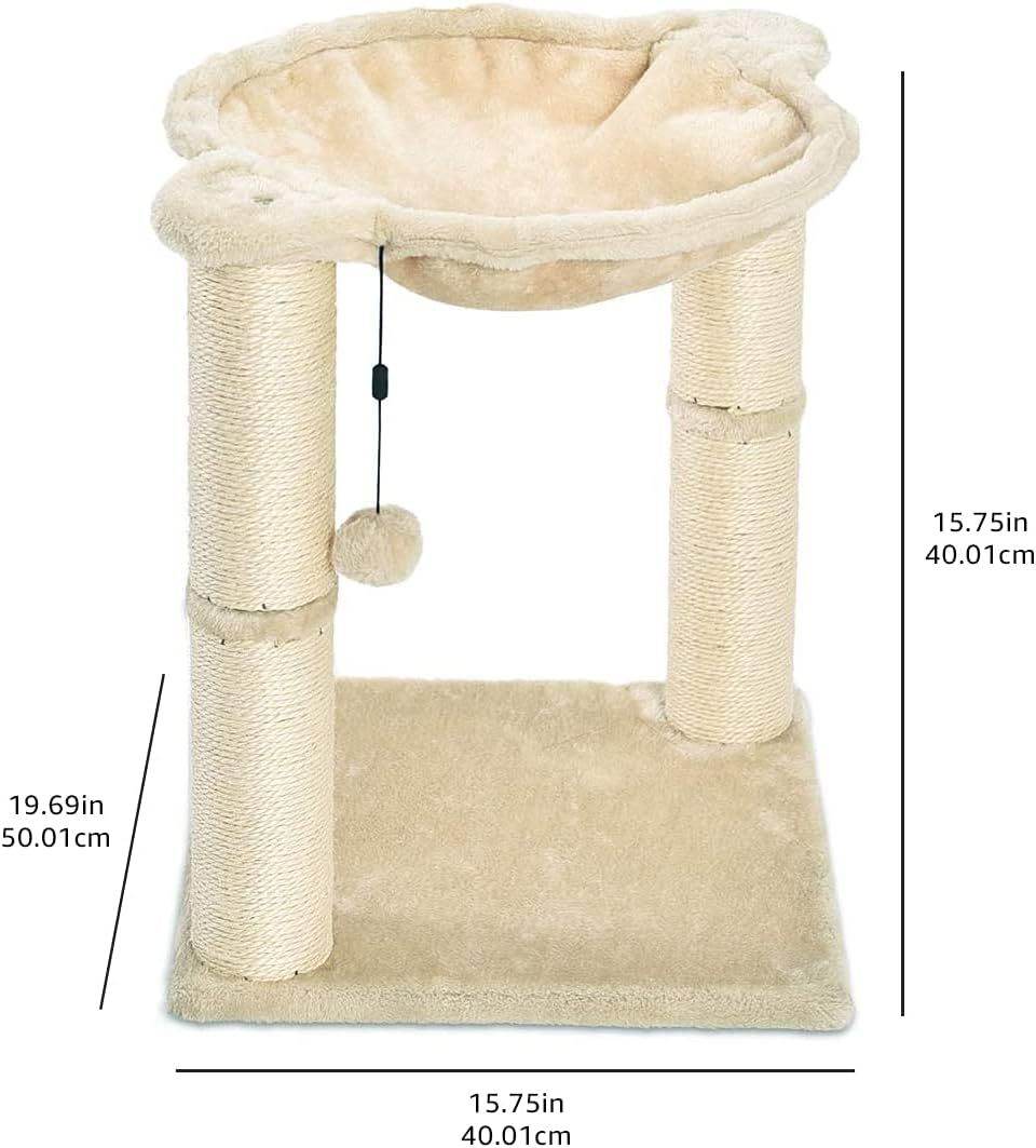 Purrfect Pet Kingdom Cat Scratching Post with Dangling Ball Purrfect Pet Kingdom