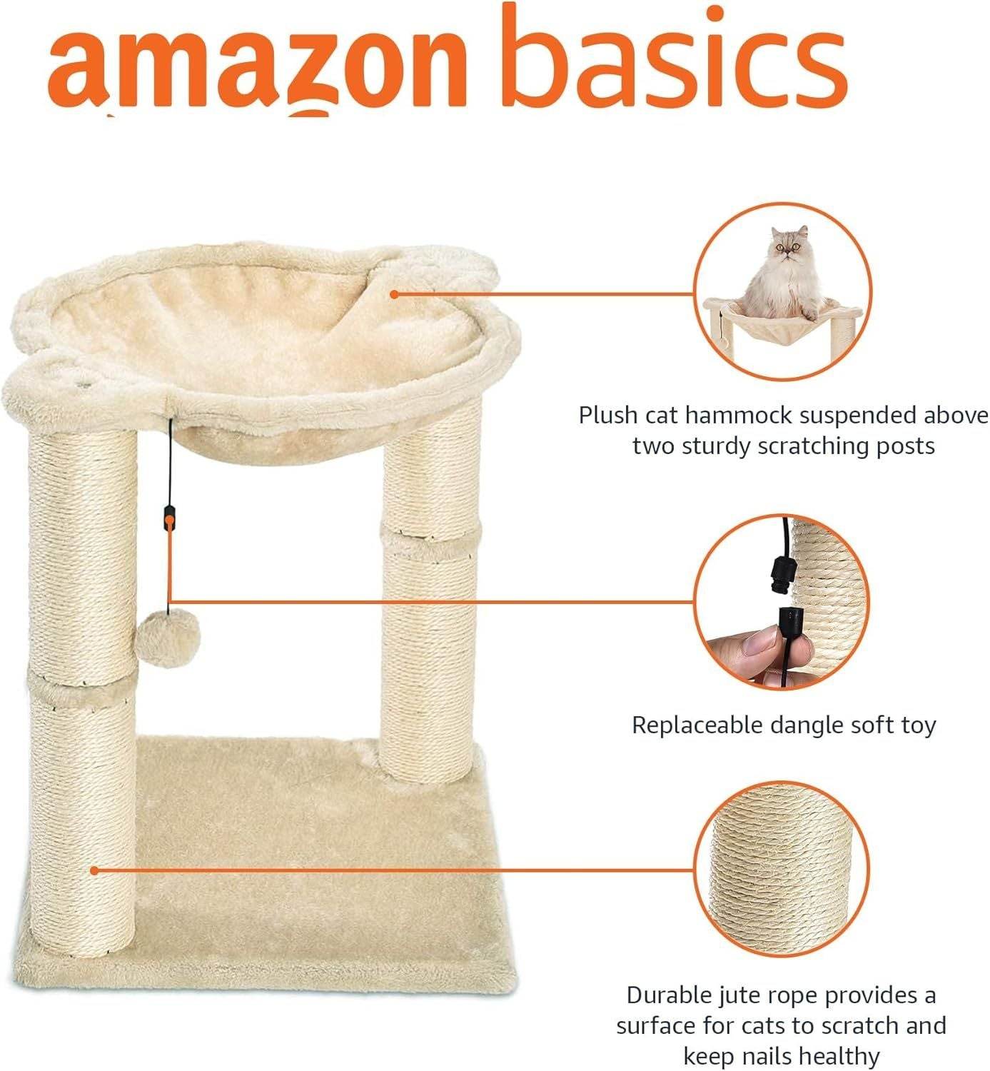 Purrfect Pet Kingdom Cat Scratching Post with Dangling Ball Purrfect Pet Kingdom