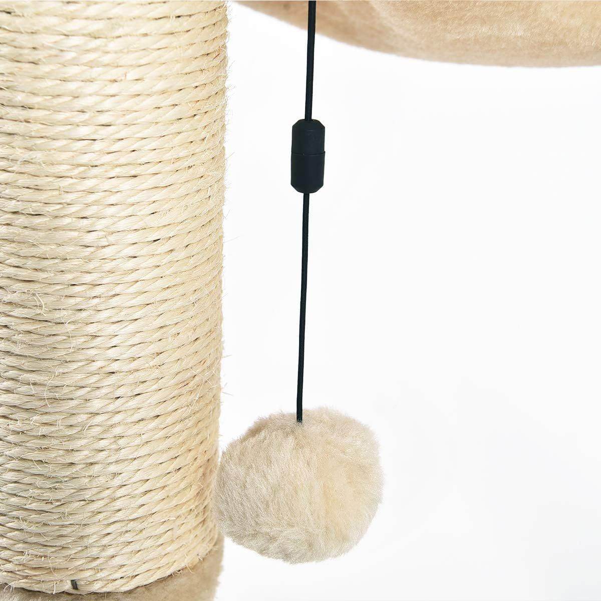 Purrfect Pet Kingdom Cat Scratching Post with Dangling Ball Purrfect Pet Kingdom