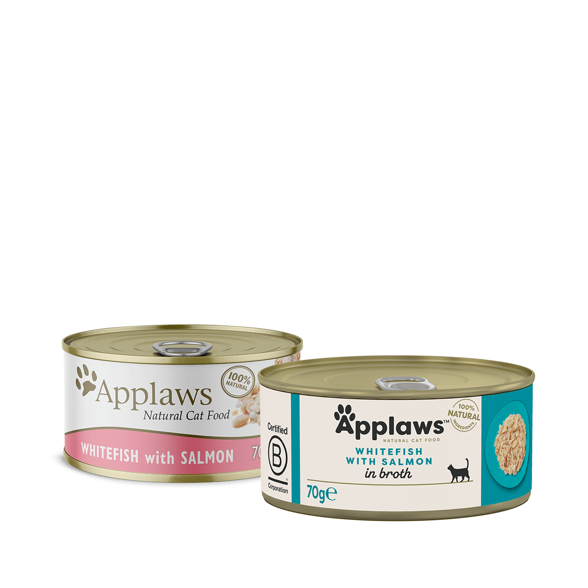 Wet Cat Food Whitefish Salmon 2.47 Oz Applaws Natural ✅