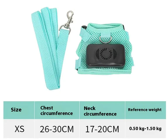 Pets Dog Vest Chest Strap Harness Air Conditioner Cooling And