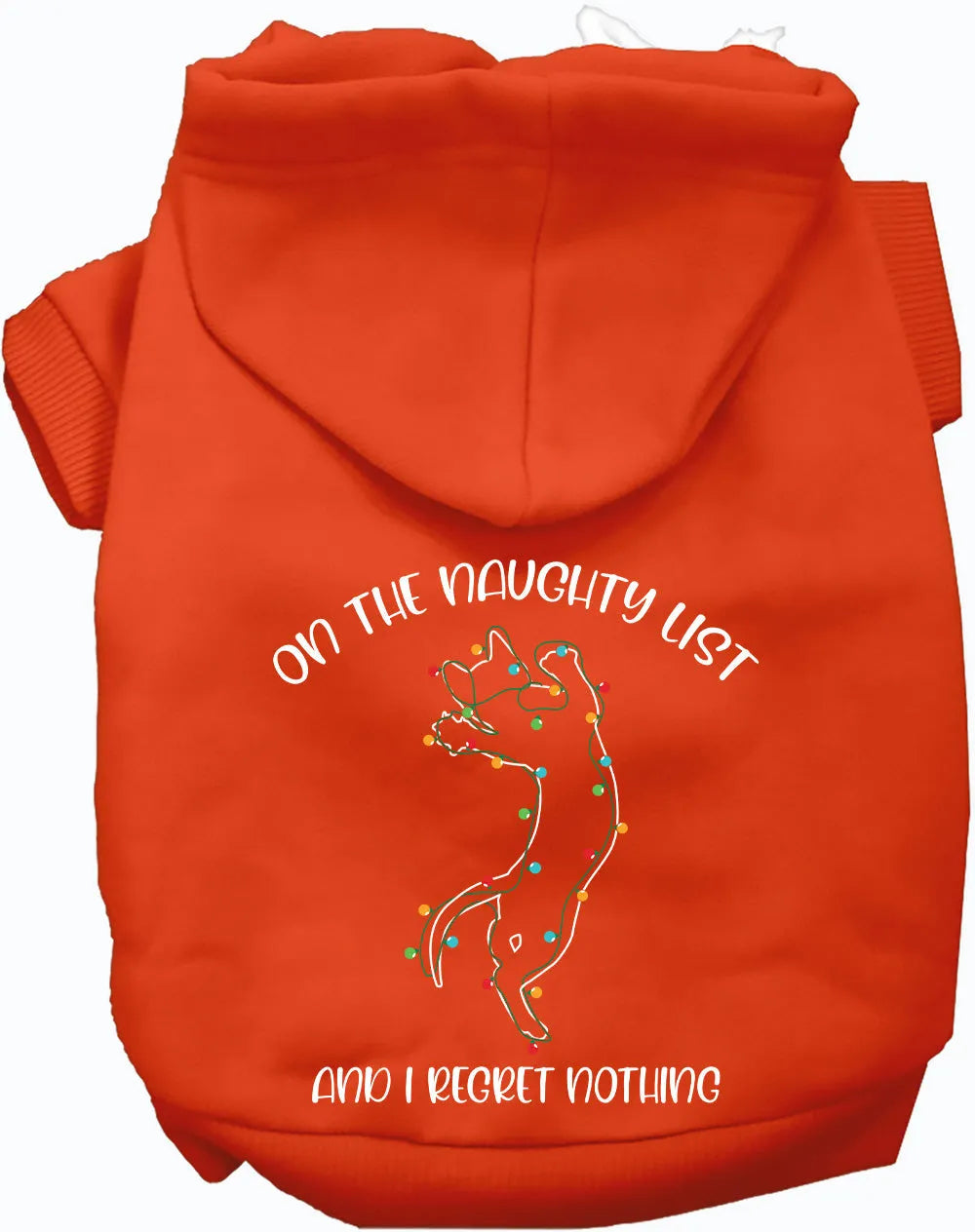 As You Wish Apparel - Kitty on the Naughty List Pet Hoodie - Hoodie