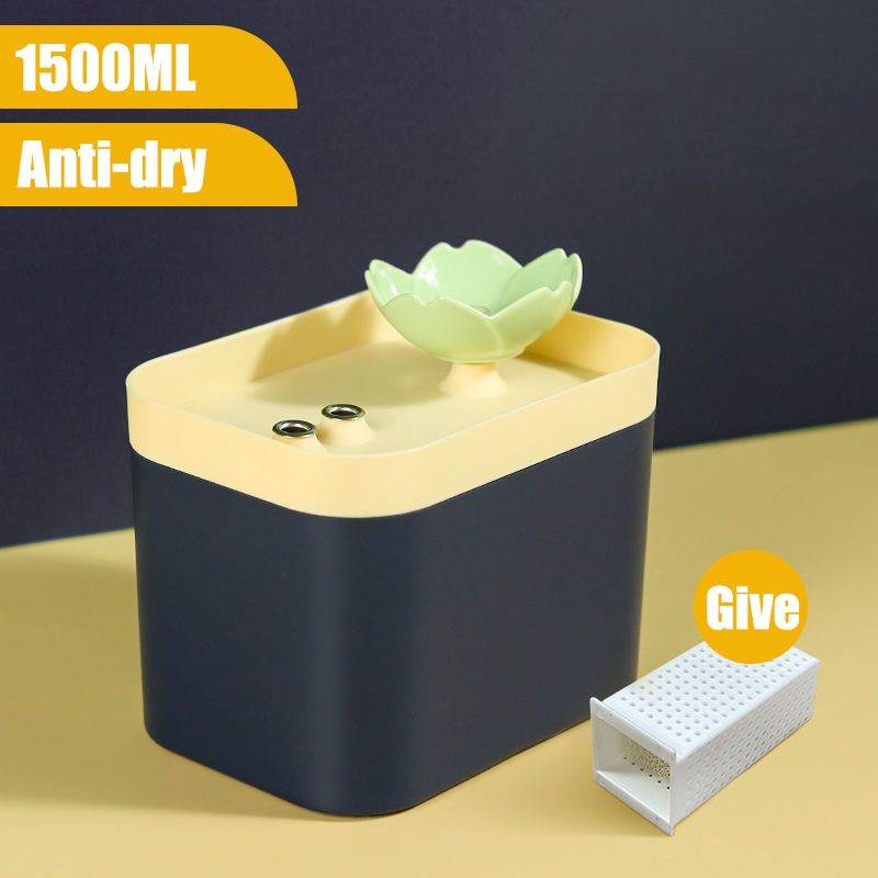 Purrfect Pet Kingdom 1.5L Automatic Cat Waterer - Portable, Anti-Dry China USB Purple Anti-dry Purrfect Pet Kingdom