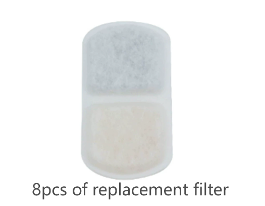 8 pieces of replacement filter for 4L automatic dog water bowl ensuring clean drinking water