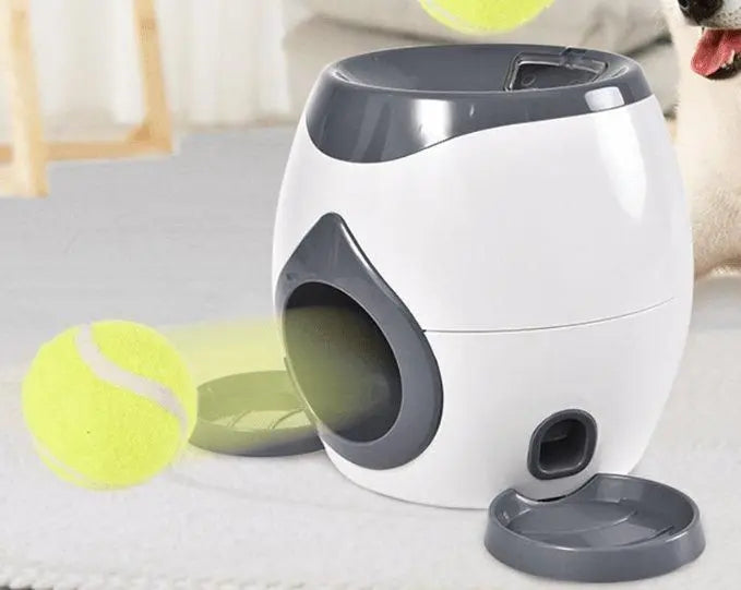 Purrfect Pet Kingdom automatic fetch machine for dogs with tennis balls for active play