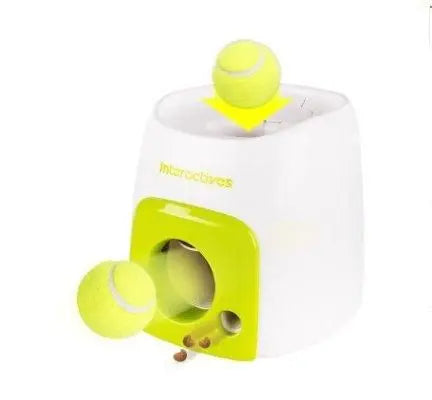 Purrfect Pet Kingdom automatic fetch machine for dogs with tennis balls and treat dispenser