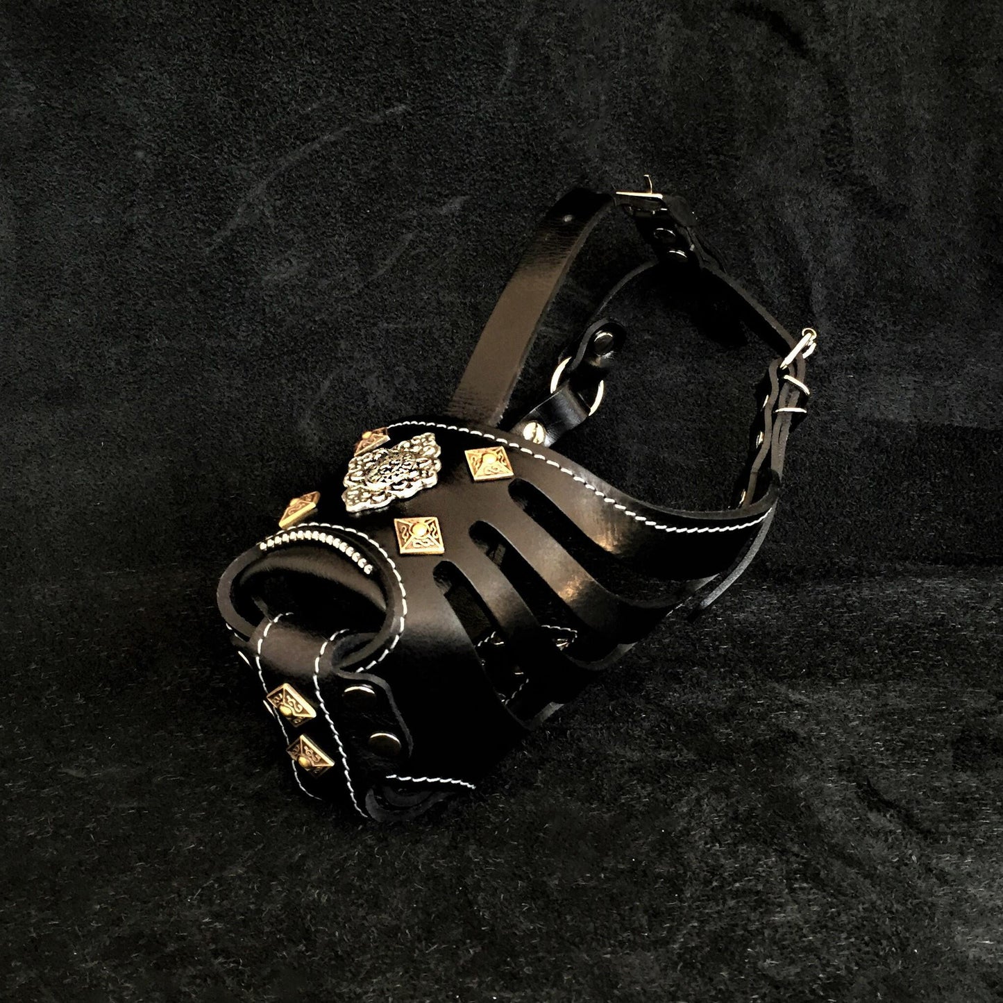 ''Aztec'' Basket Muzzle Black Bestia