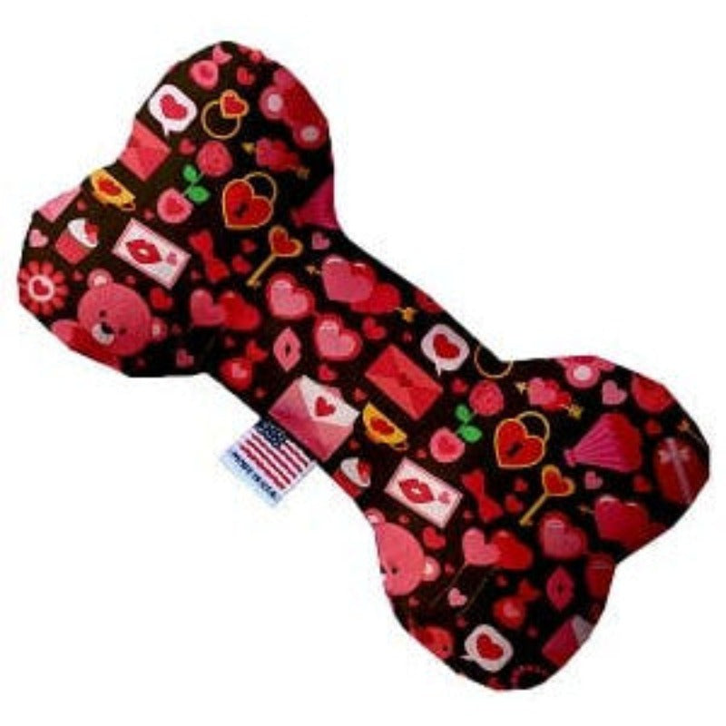 Valentines Day Bears Dog Toy - 2 Sizes