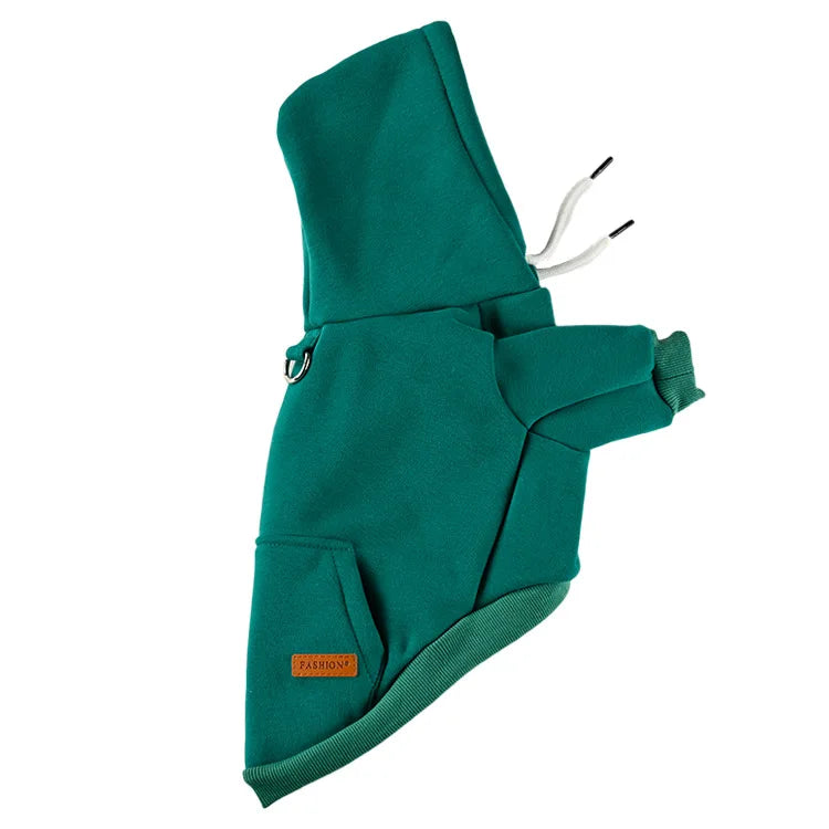 Dog Clothes Pet Dog Hoodie Small And Medium Dog Vest Outdoor Sweatshirt Bulldog Husky Warm Fleece Pet Clothing Puppy Cat Costume