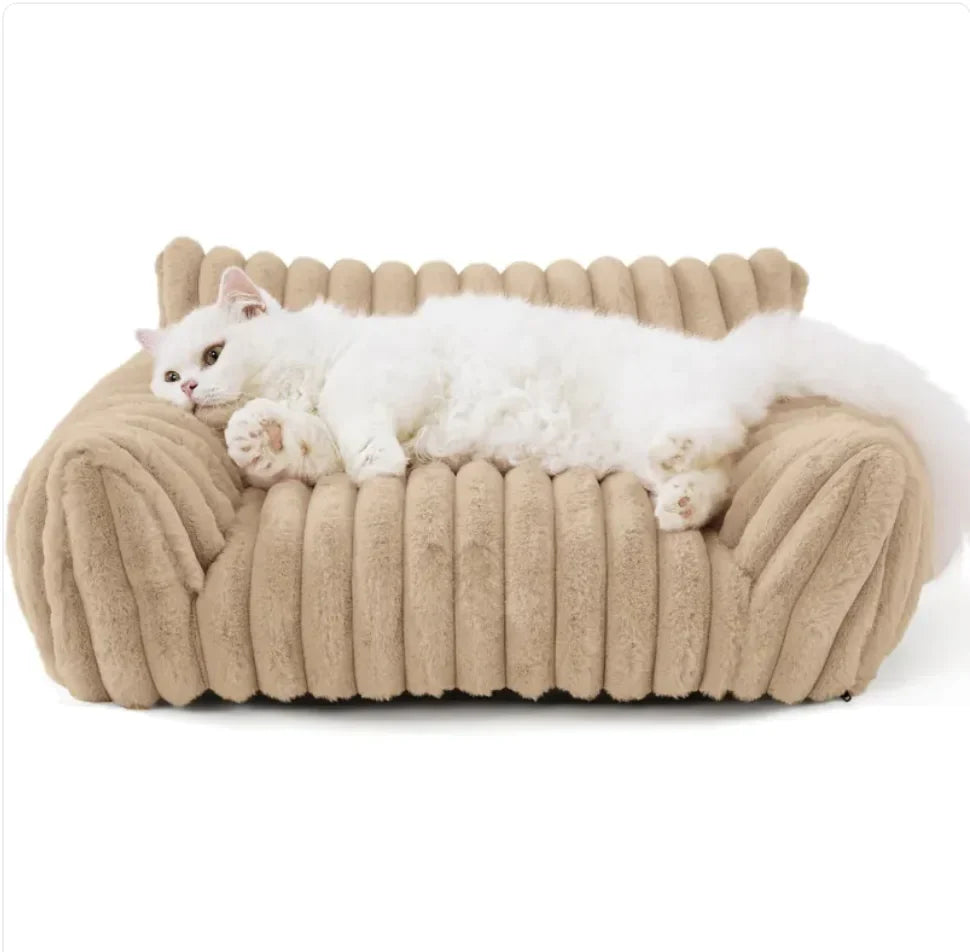 Bedsure Cute Cat Sofa - Ameraeon - Beige - Small - VAS2KLR