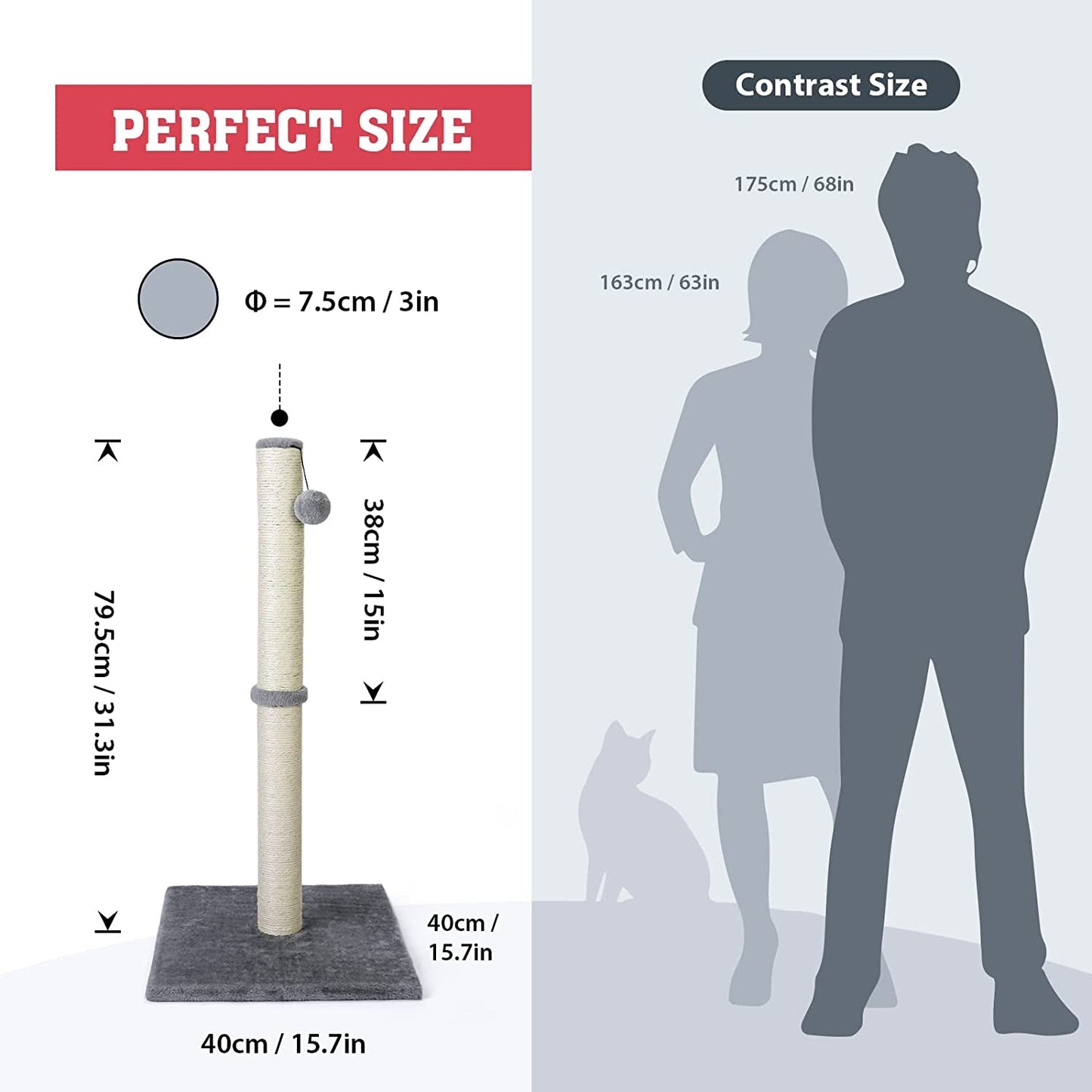 31'' Tall Cat Scratching Post