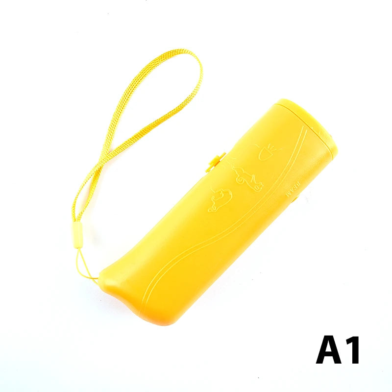1PC Pet Dog Repeller Anti Barking Stop Bark Training Device Trainer LED Ultrasonic Anti Barking Ultrasonic Without Battery