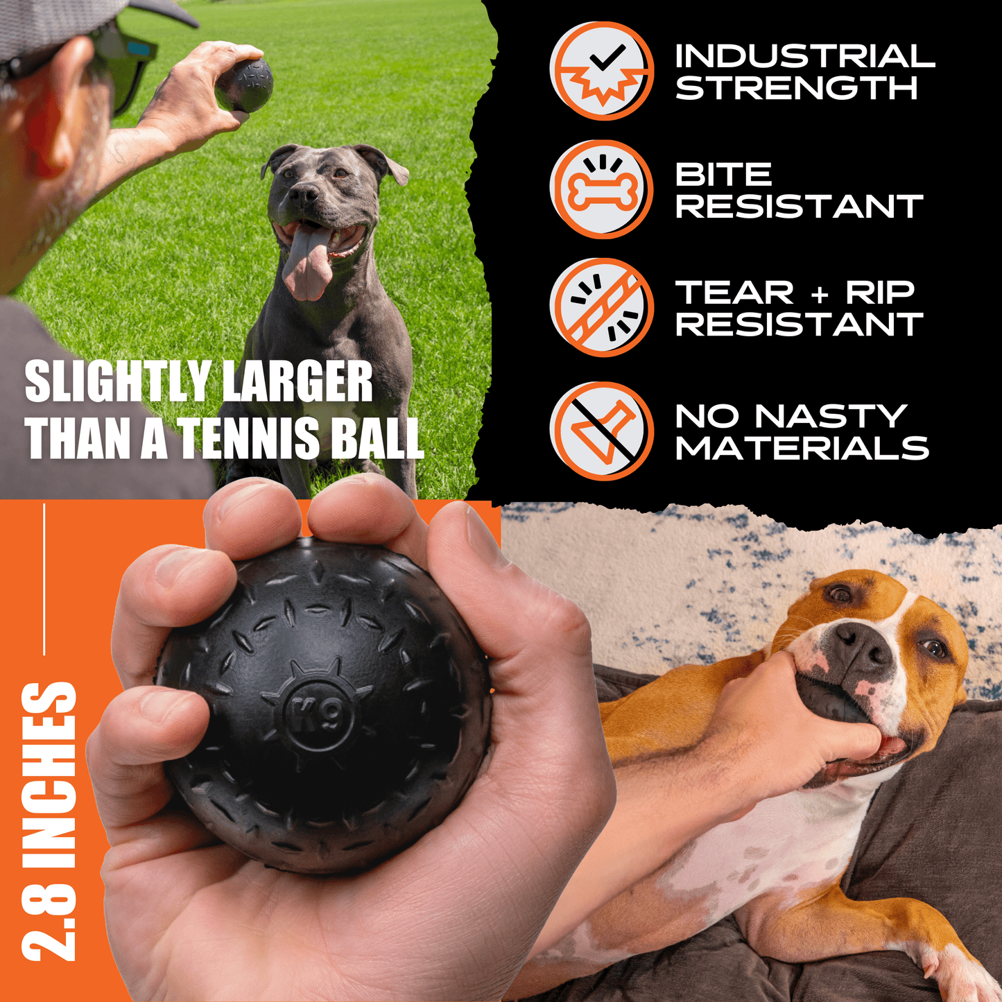 Monster K9 Beast Ball Dog Toy ๐