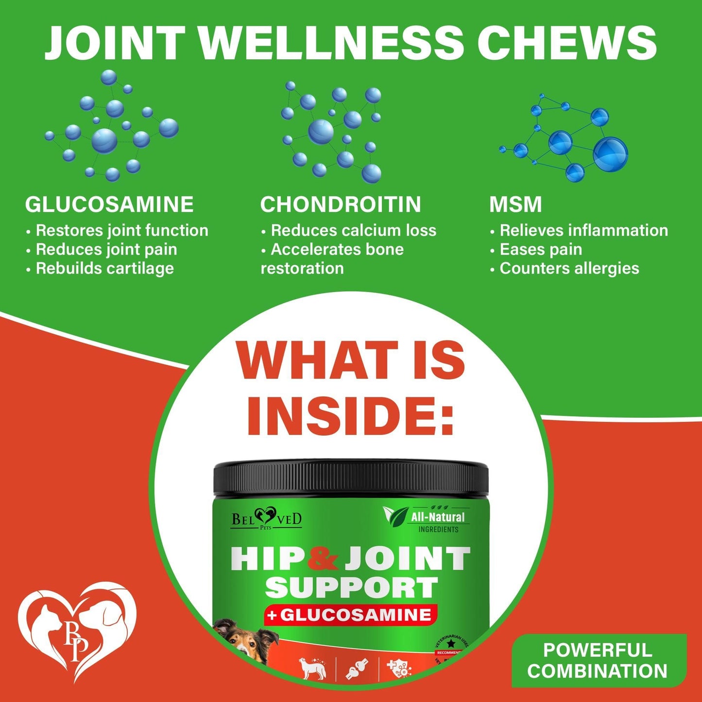 Purrfect Pet Kingdom Dog Hip and Joint Supplement Soft Chews Purrfect Pet Kingdom