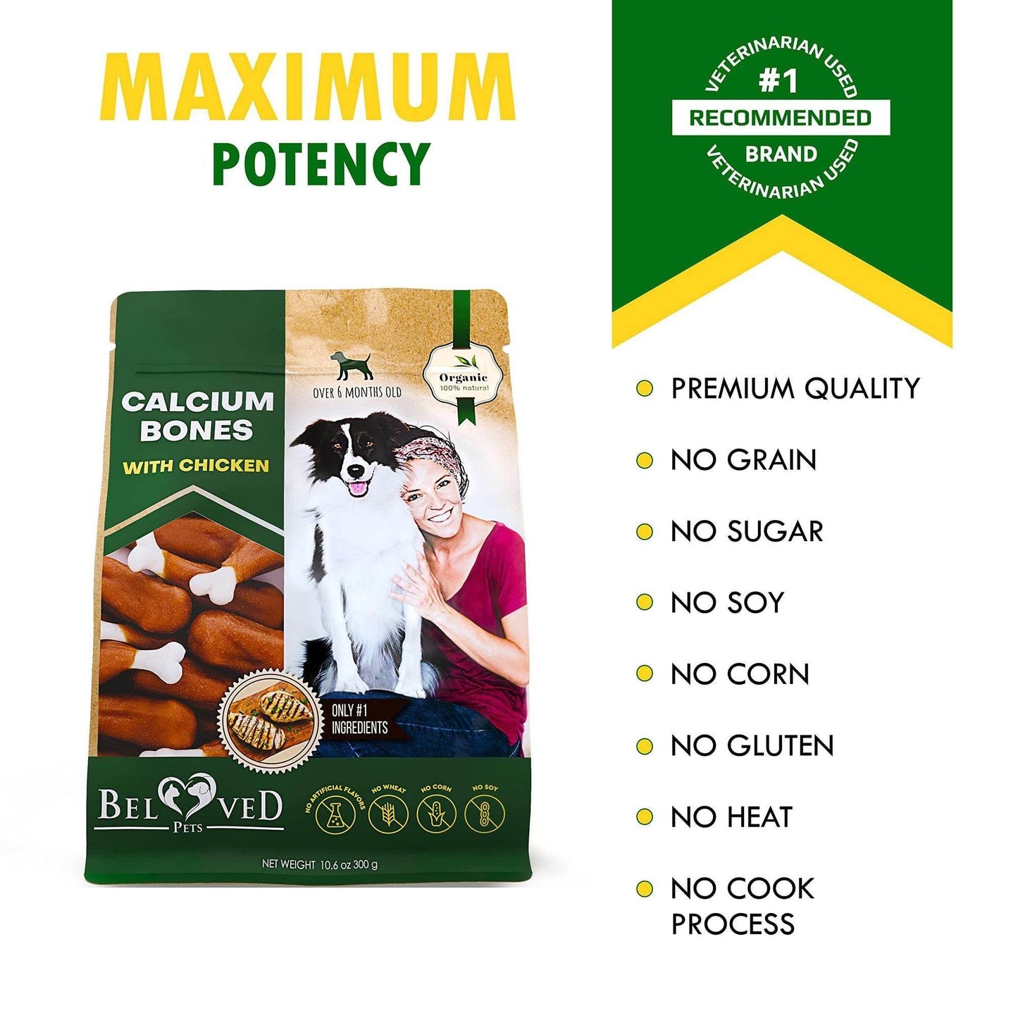 Purrfect Pet Kingdom Healthy Chicken Dog Treats - Calcium Bones Purrfect Pet Kingdom