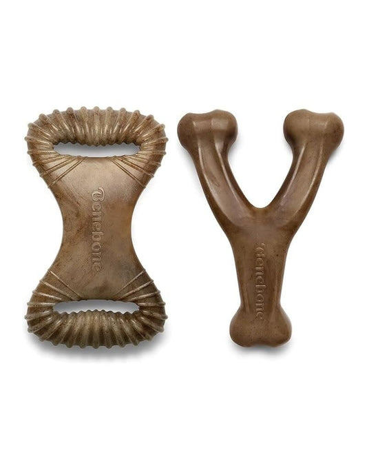 Benebone Dental & Wishbone Combo 2 Pack Medium - Benebone Dog Toys - The Family Pet