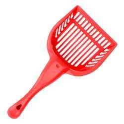 Red Purrfect Pet Kingdom cat litter scoop designed as the best cat litter scoop for multiple cats
