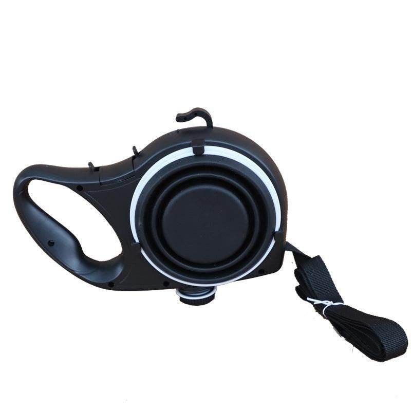 Purrfect Pet Kingdom black retractable dog leash, best dog leash for active owners with comfortable handle