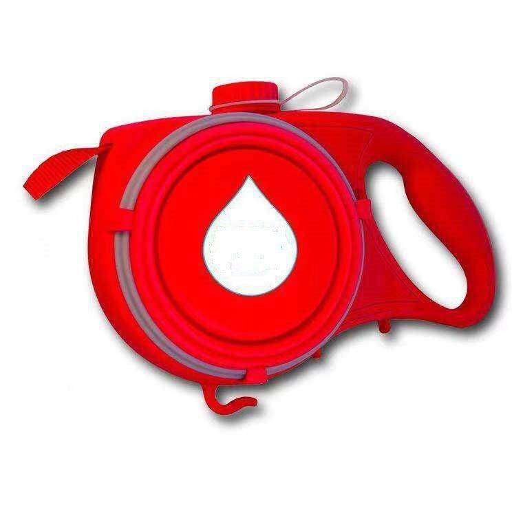 Purrfect Pet Kingdom red retractable leash with ergonomic handle, best dog leash for active owners
