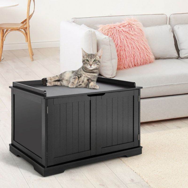 Purrfect Pet Kingdom Stylish Cat Hideaway for Living Room 🚀 - Purrfect Pet Kingdom