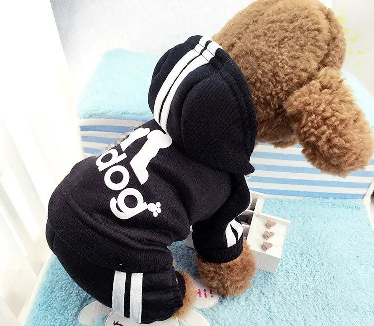 dsers Dog Hooded Jumpsuit for Small Dogs - Stylish Activewear - pet clothing - THRIXINE