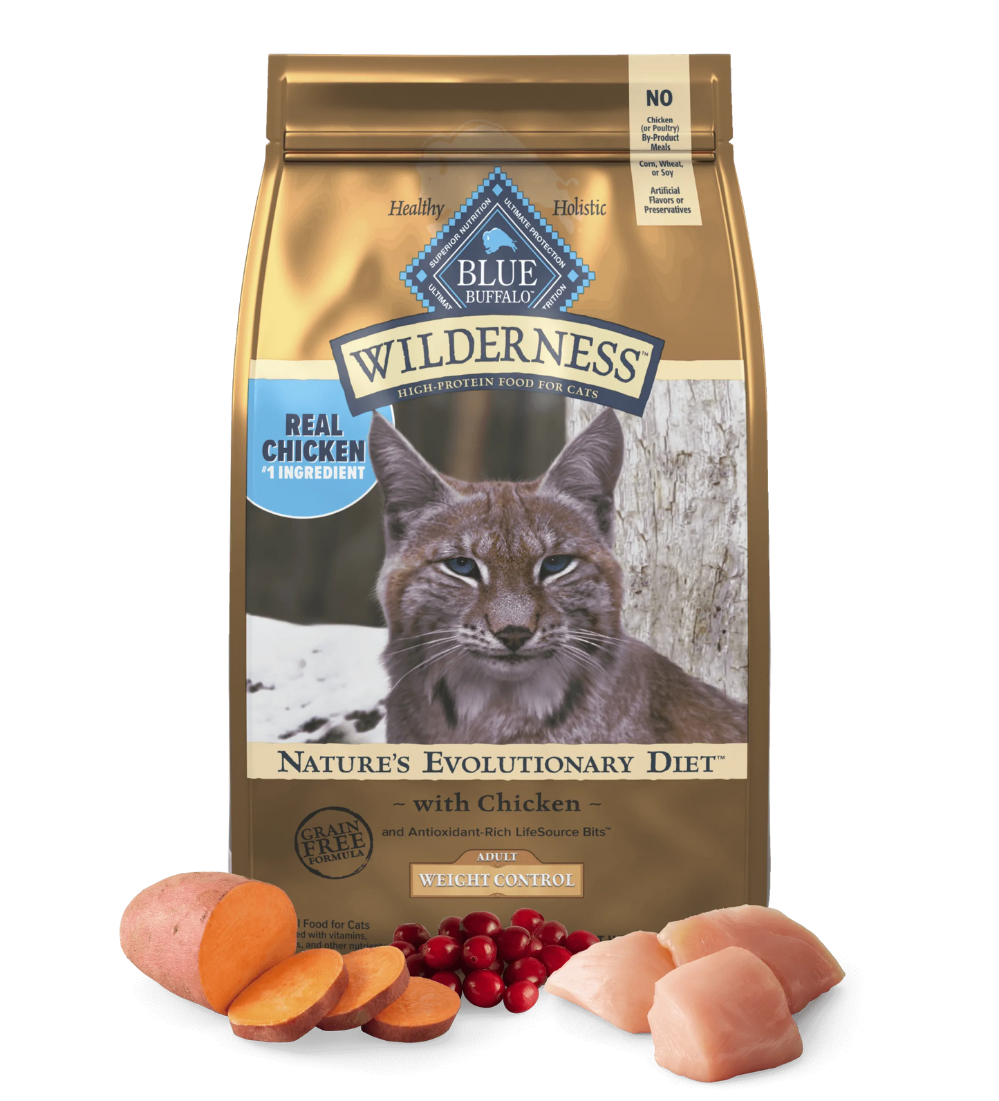 Blue Buffalo - Blue Buffalo Wilderness Adult Grain-Free Weight Control - Dry Cat Food