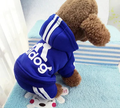 dsers Dog Hooded Jumpsuit for Small Dogs - Stylish Activewear - pet clothing - THRIXINE - Dark Blue - XS 0.5 - 1.2KG - 14:29#Dark Blue;5:100014066#XS 0.5 - 1.2KG