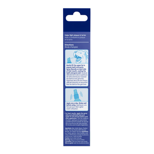 Mint Dental Spray for Canine Plaque and Tartar Control 4oz