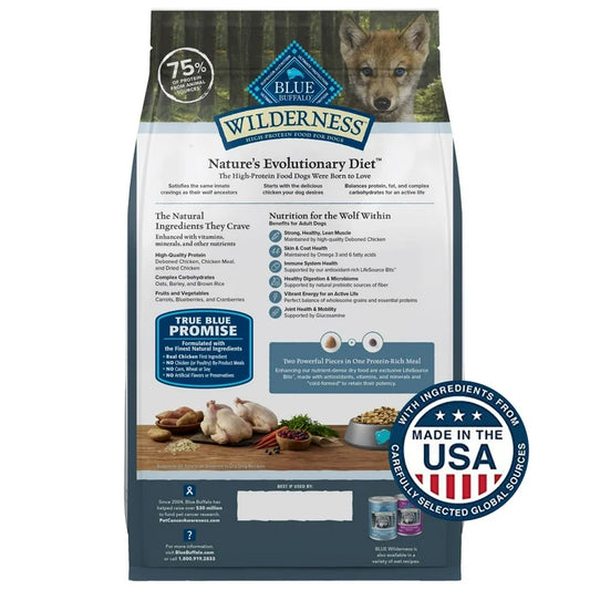 Blue Buffalo Wilderness Puppy Chicken with Wholesome Grains Dry Dog Food - Dry Dog Food - The Family Pet