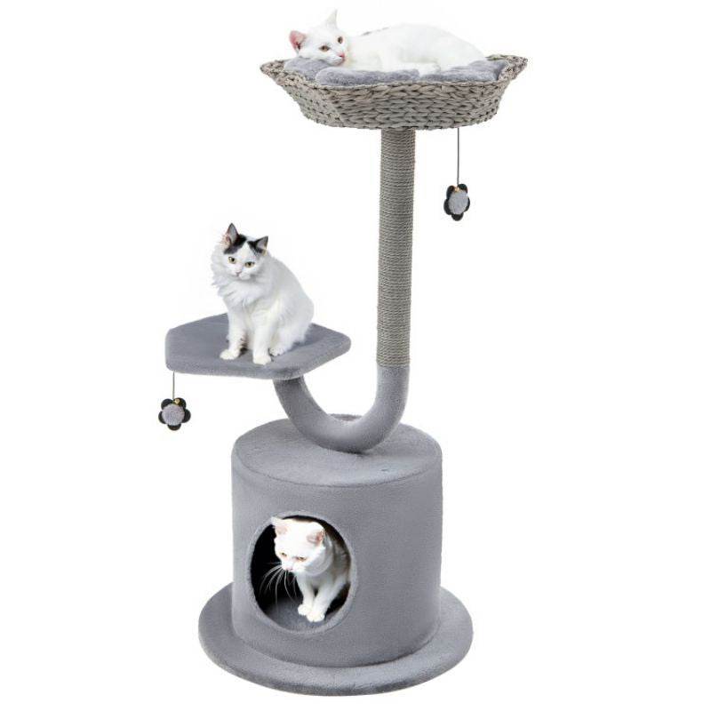 Purrfect Pet Kingdom Cat Tower for Large Cats - Cozy & Sturdy Purrfect Pet Kingdom