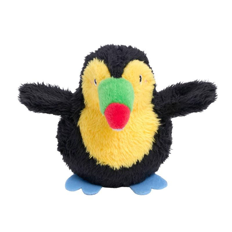 Toucan ZippyTuff 2-in-1 Birdiez Ball Plush Dog Toy