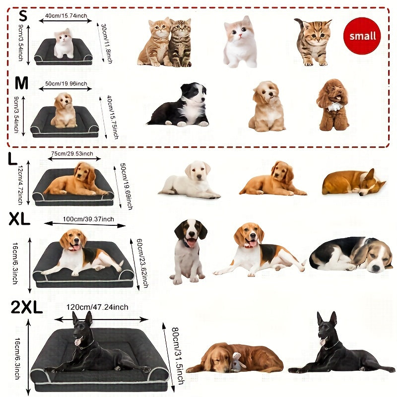 Luxury Dog Sofa Bed - Thickened Comfort Mat