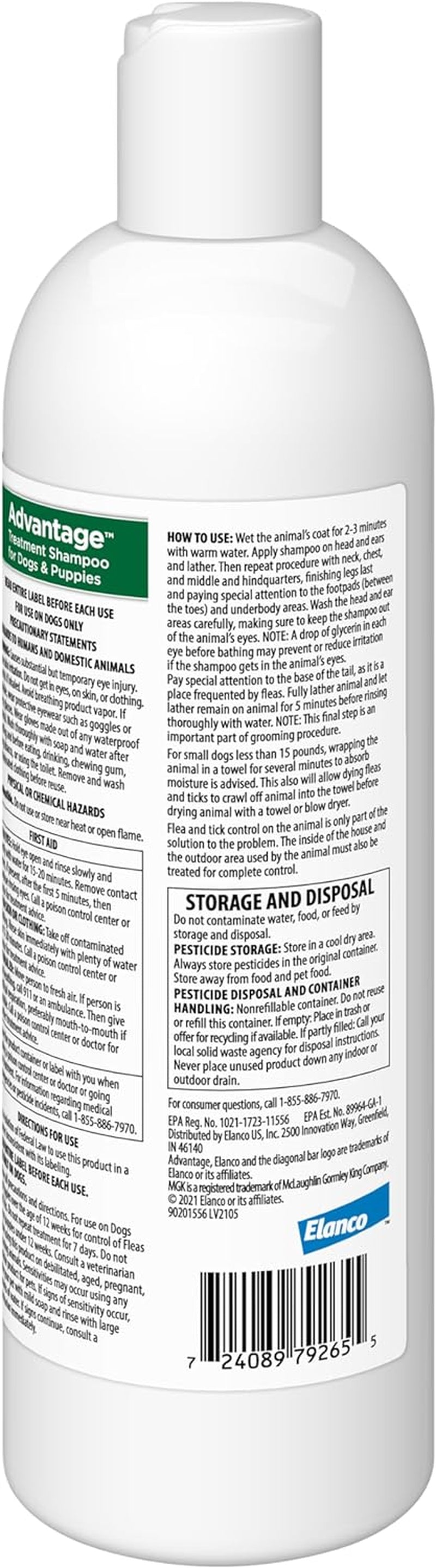 Flea And Tick Shampoo Dogs Puppies 12 Oz ๐