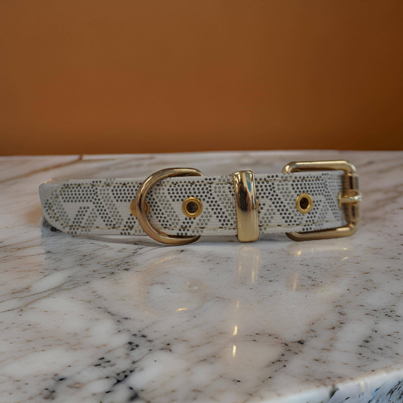 Morel White Luxury Pet Collar