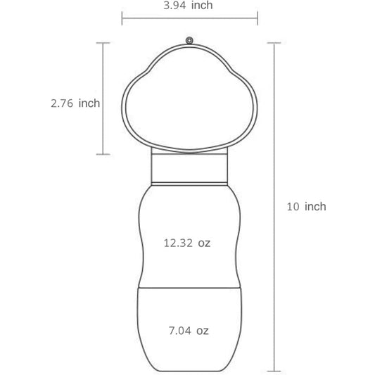 Dog Water Bottle For Outdoor Use Portable Companion Cup